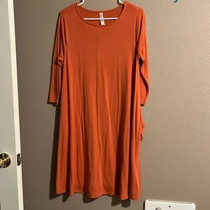 3/4 sleeve dress with pockets